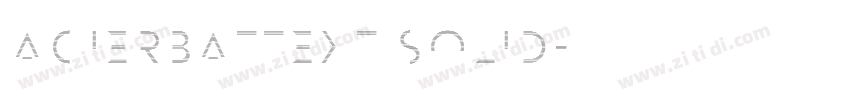 AcierBATText Solid字体转换